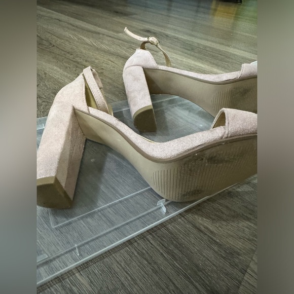 Pink Suede Heels - Picture 4 of 4